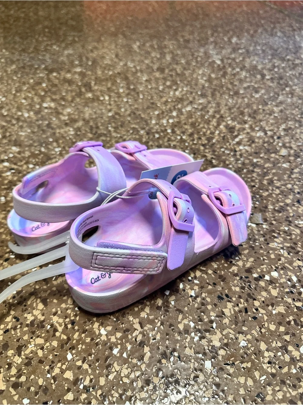 Cat & Jack Pastel Purple Adjustable Buckle Sandals